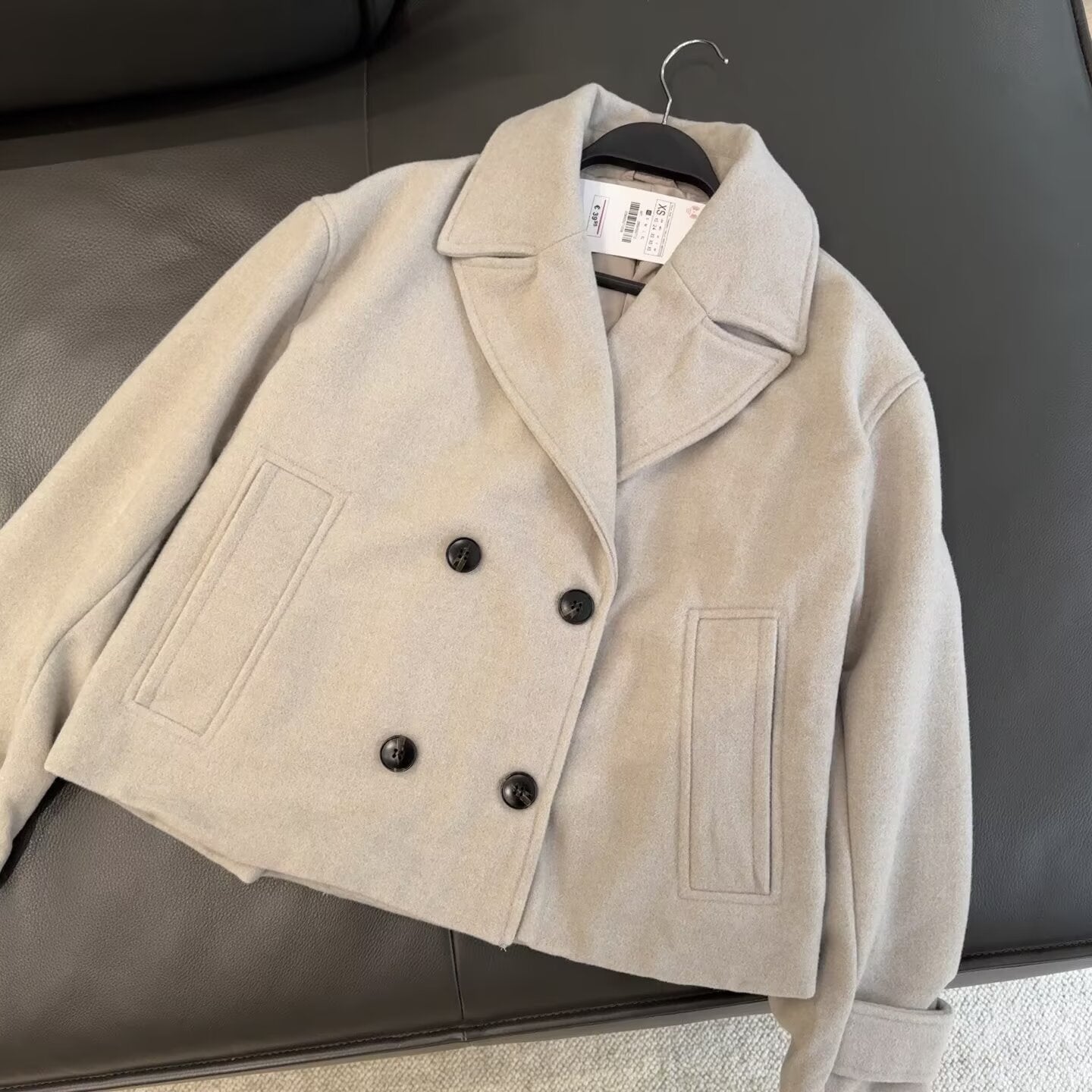 Maeve Women's Coat - Lapel Long-Sleeve Autumn-Weight