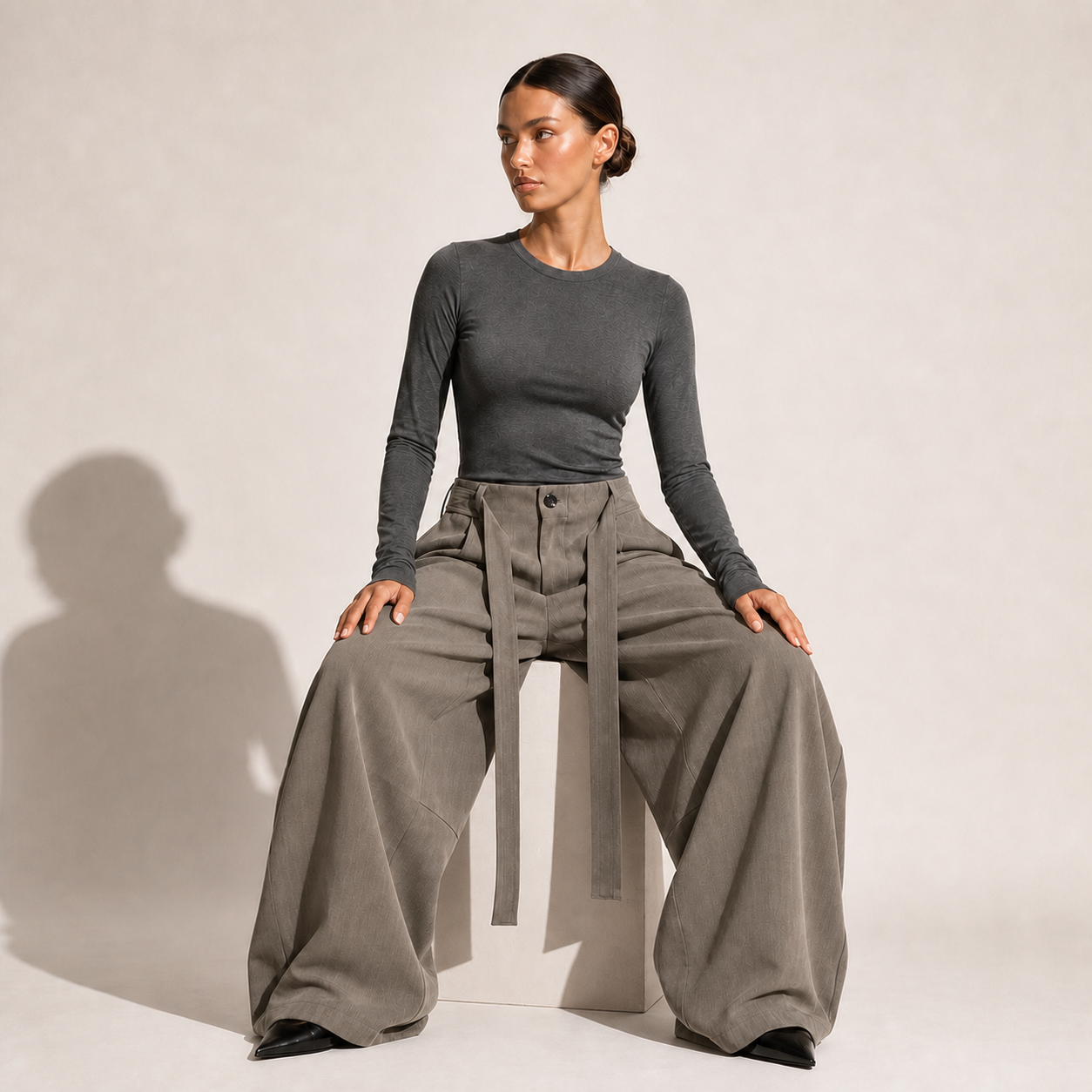 Khaki seated
