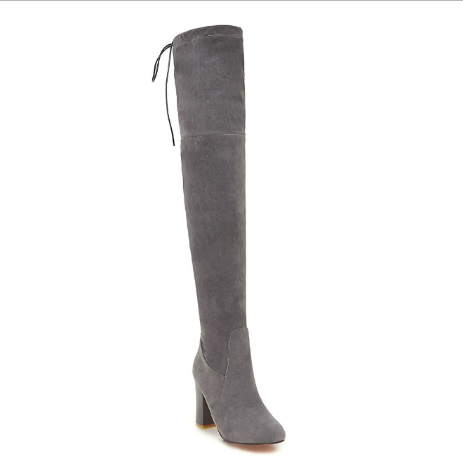 Maeve & Co Women's Knee High Boots - High Heel Pointed Toe