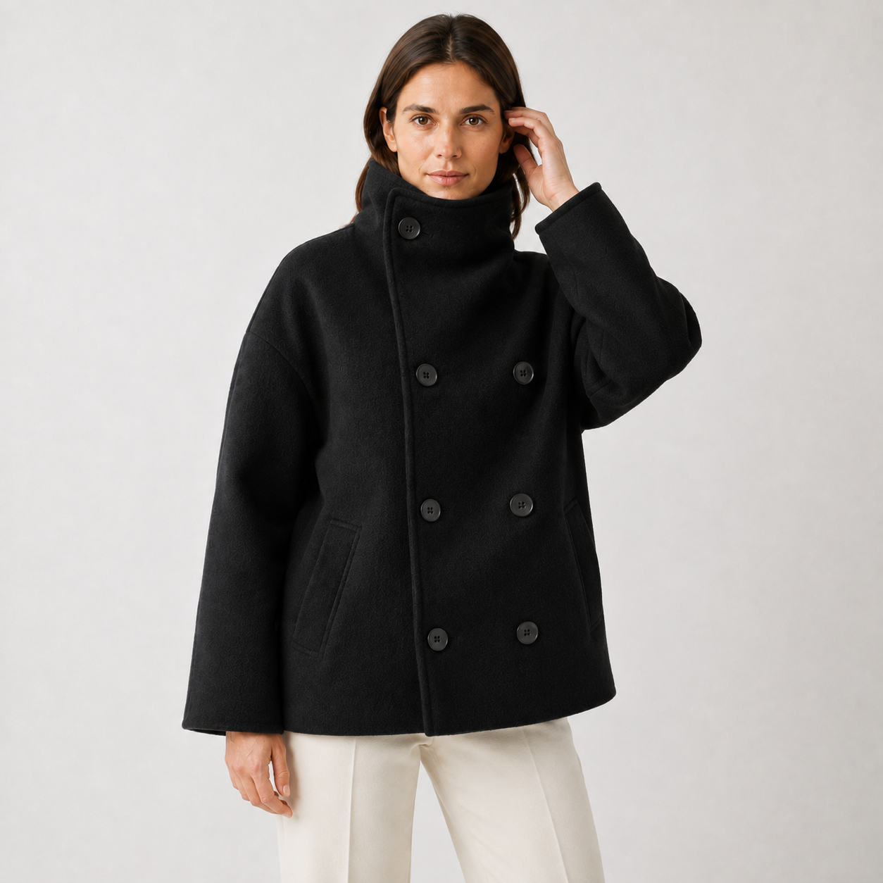 Maeve Women's Wool Coat - High-Neck