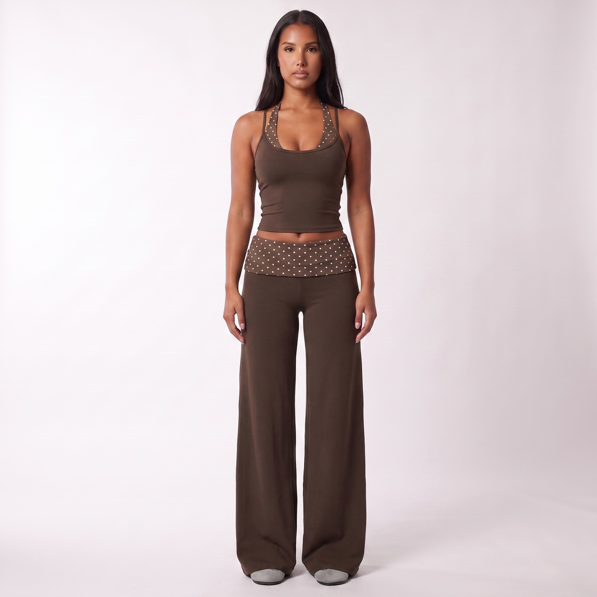 Maeve Women's Co-Ord Set - Sleeveless Top & Wide-Leg Trousers