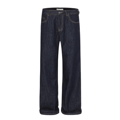 Maeve & Co Women's Wide-Leg Jeans - High-Waisted Relaxed Fit Dark Wash Denim