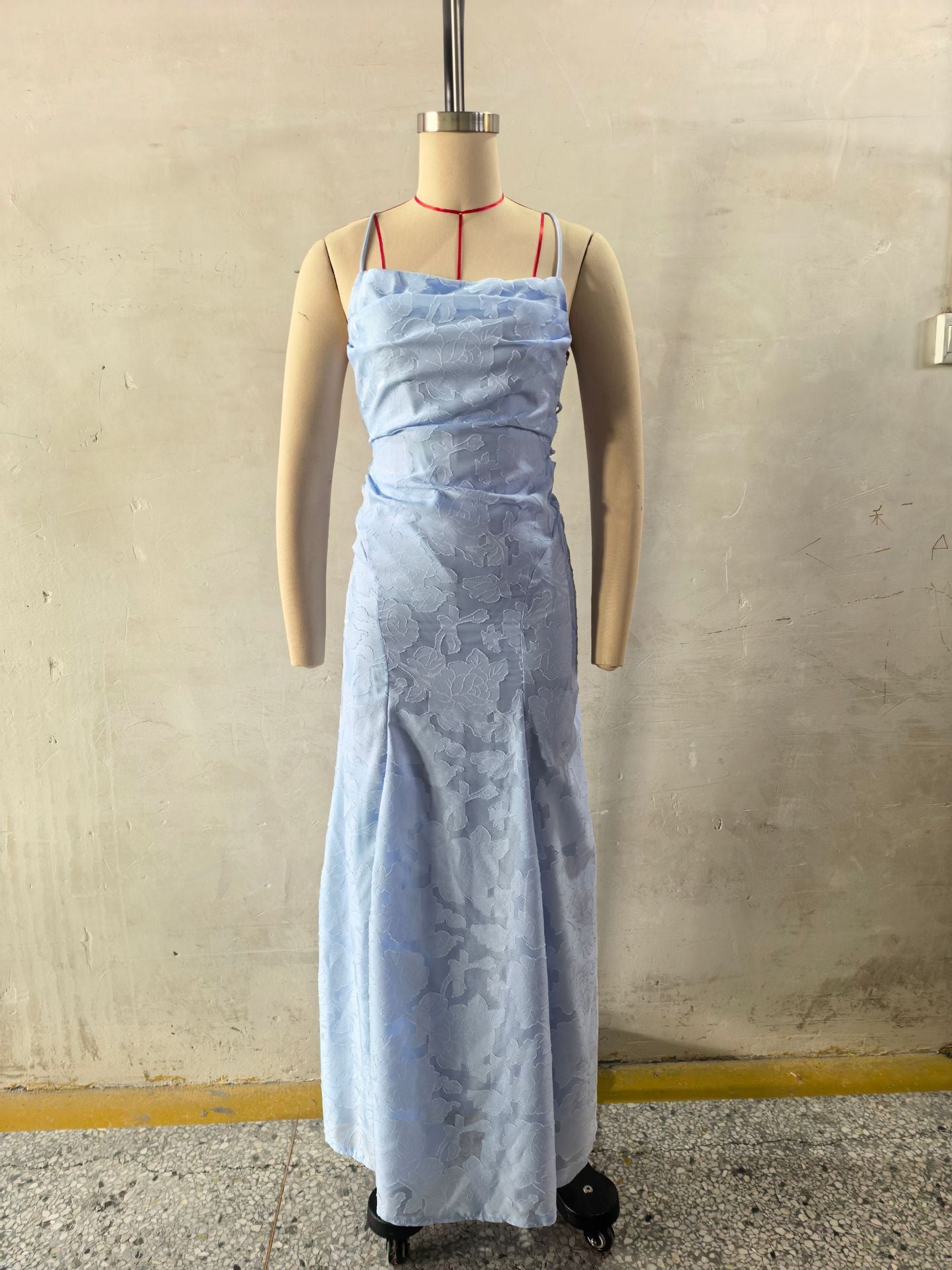 Women's Maxi Dress Lace, Backless, Strappy, Floor Length Evening