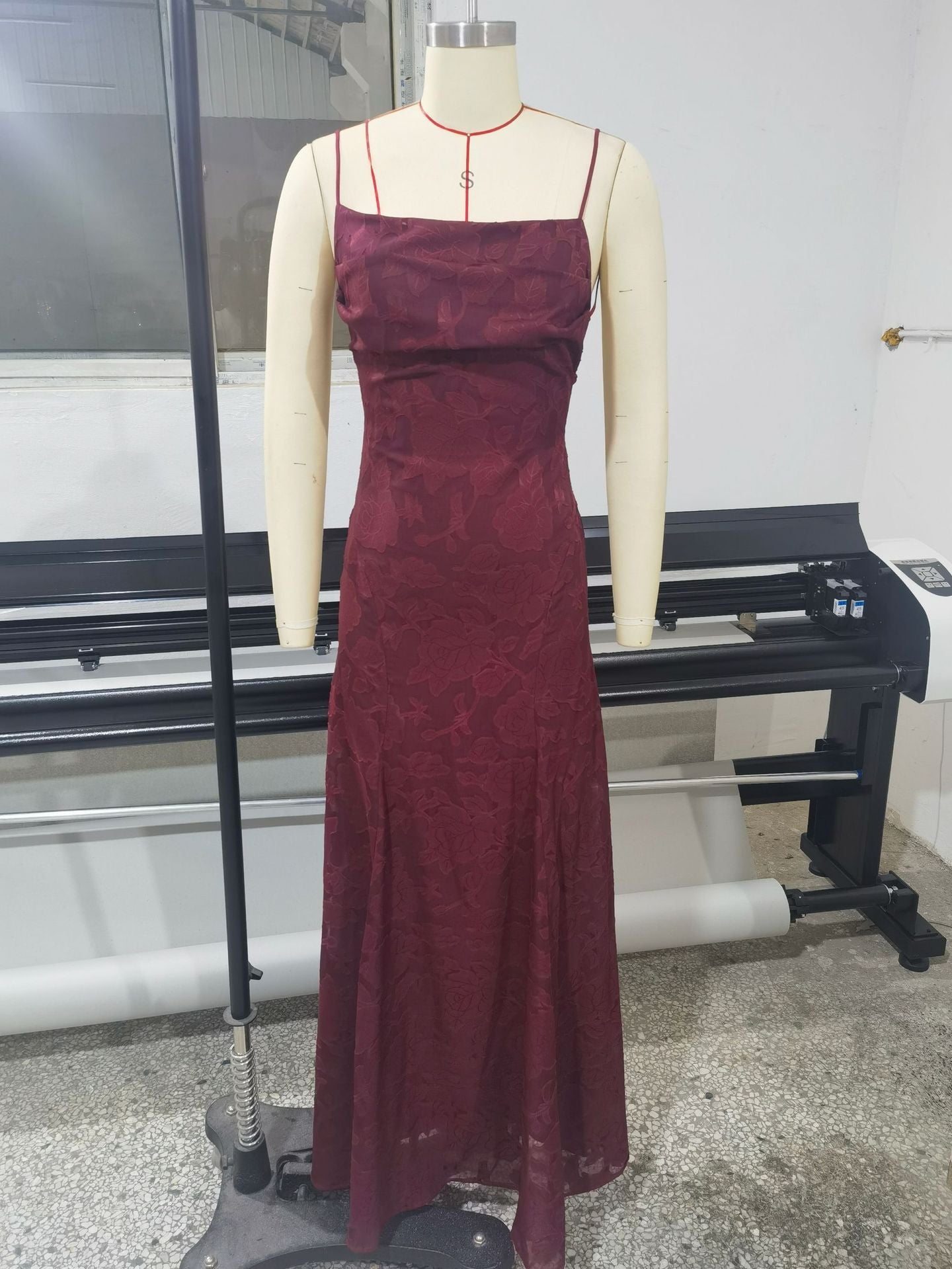 Women's Maxi Dress Lace, Backless, Strappy, Floor Length Evening