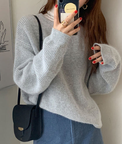 Maeve Women's Knitted Jumper - Acrylic-Knit Long-Sleeve Relaxed-Fit