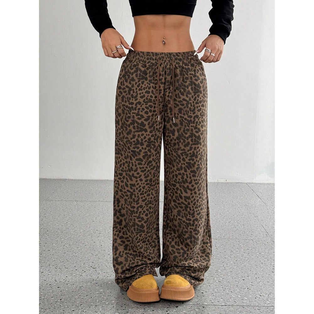 Maeve Women's Wide-Leg Trousers - High-Waisted Printed Loose-Fit