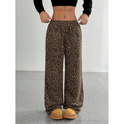 Maeve Women's Wide-Leg Trousers - High-Waisted Printed Loose-Fit