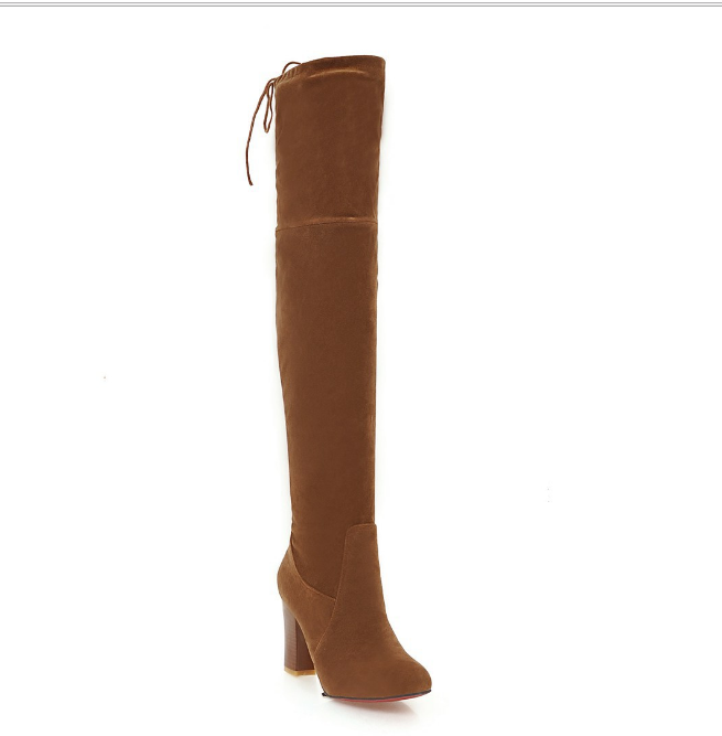 Maeve & Co Women's Knee High Boots - High Heel Pointed Toe
