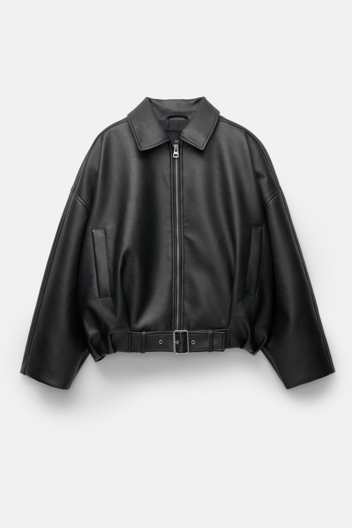 Maeve Women's Leather Jacket - Zip-Up Relaxed-Fit