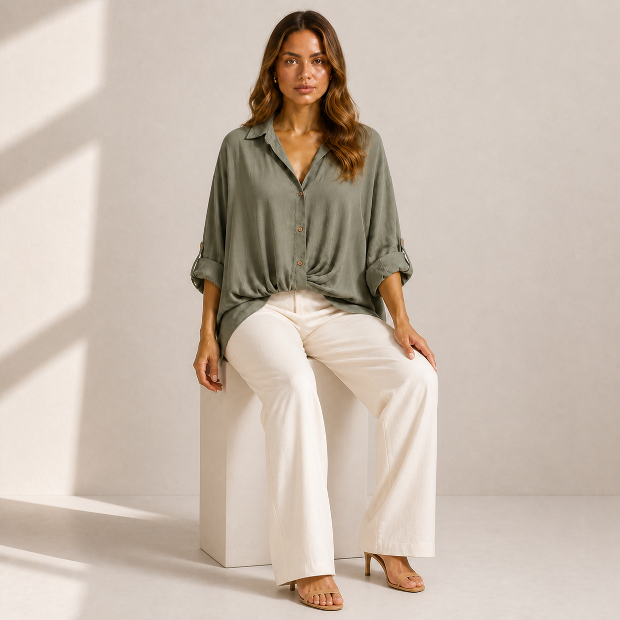 green seated