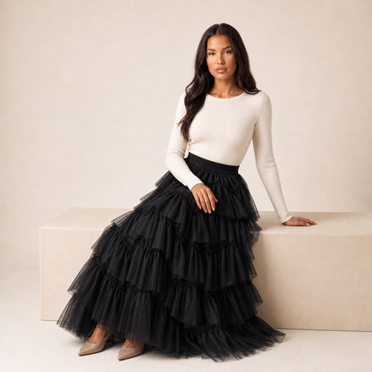 black seated