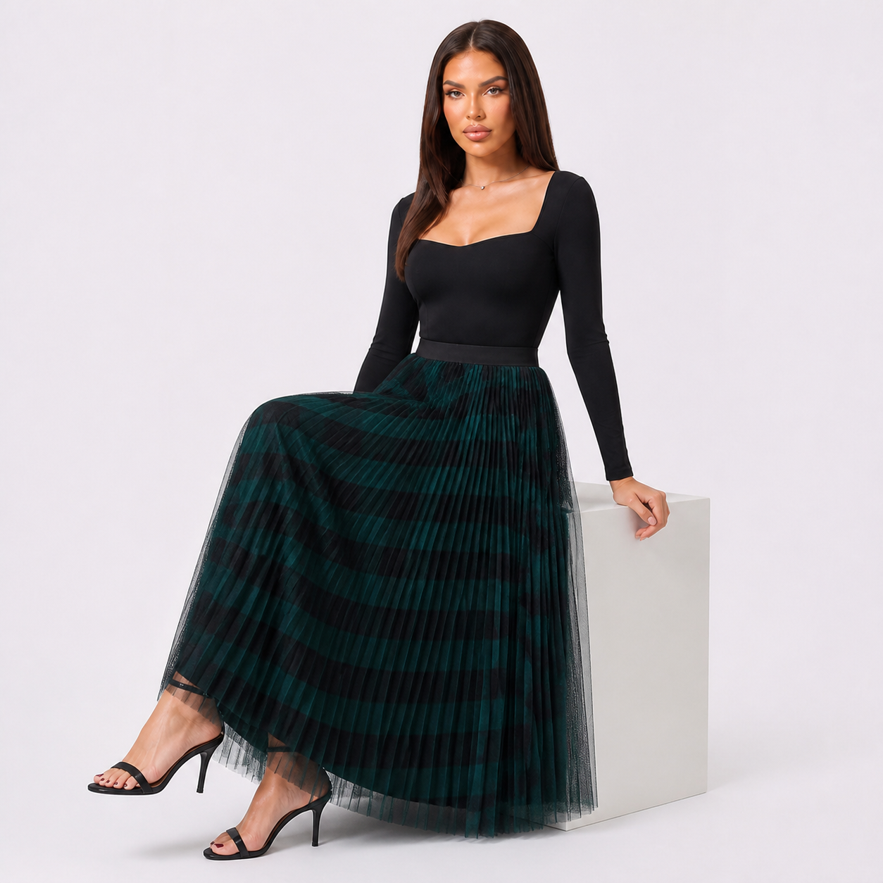 Dark Green seated