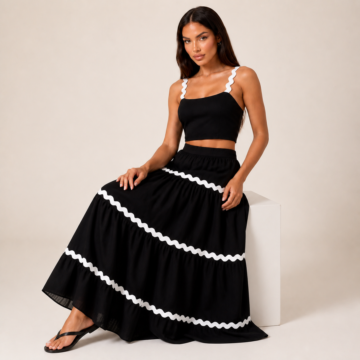 Black seated