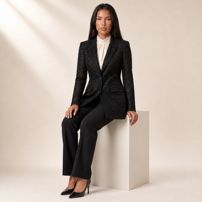 black seated