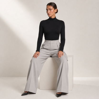 silver-grey seated