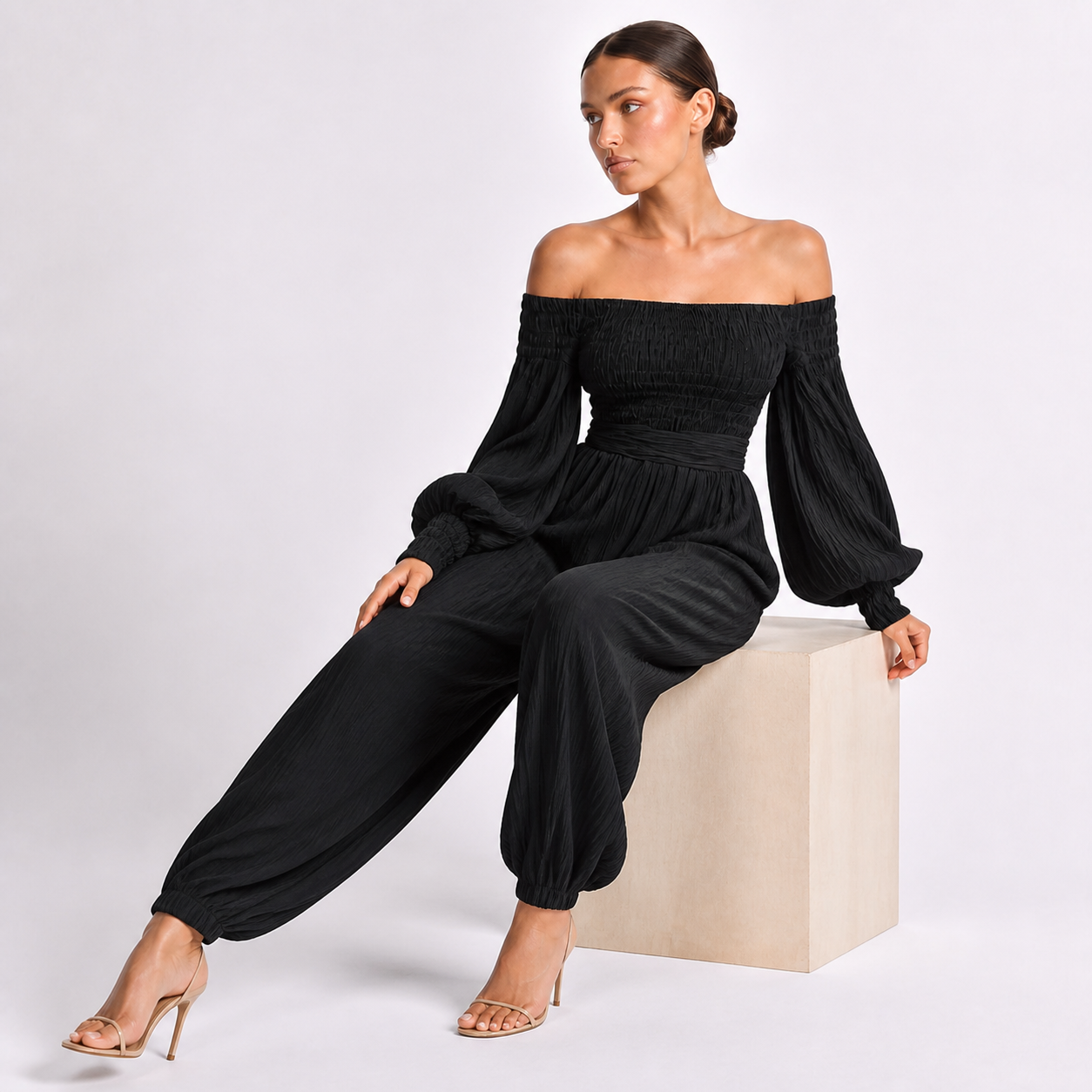 Black seated
