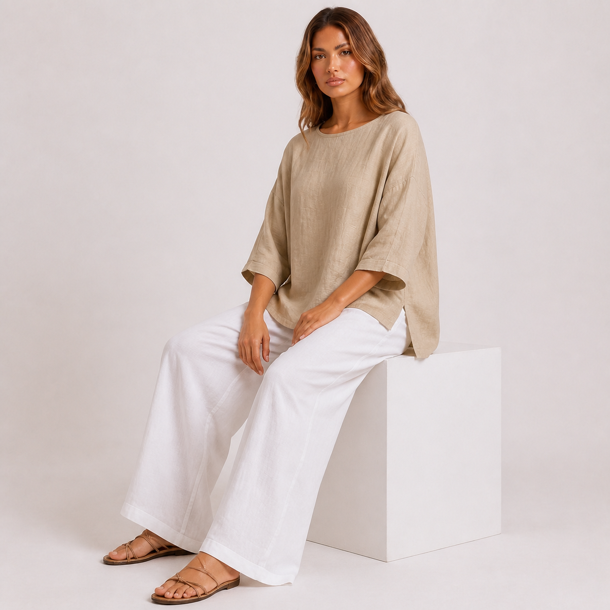 Khaki seated