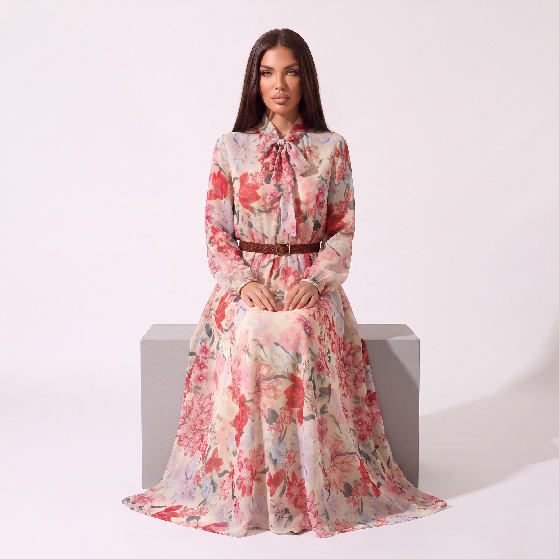 Floral seated