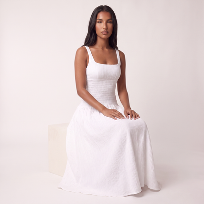 White seated