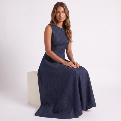 Dark Blue seated