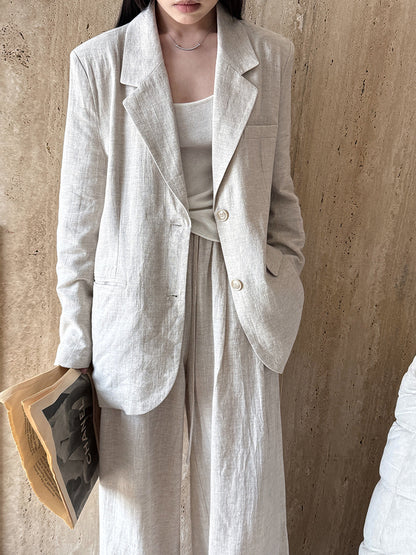 Maeve Women's Co-Ord Set - Linen Autumn-Weight