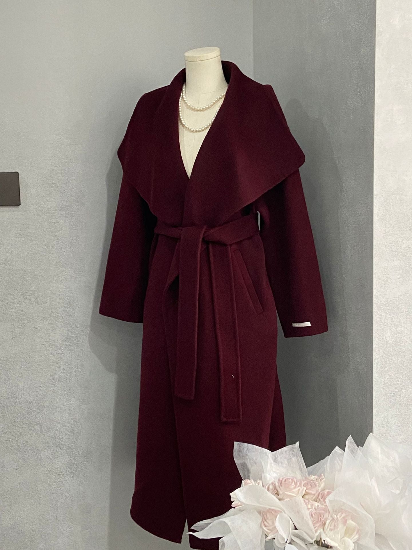 Maeve Women's Wool Coat - Longline Relaxed-Fit