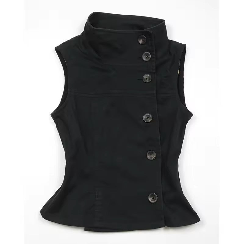Maeve Women's Coat - High-Neck Vintage, Black