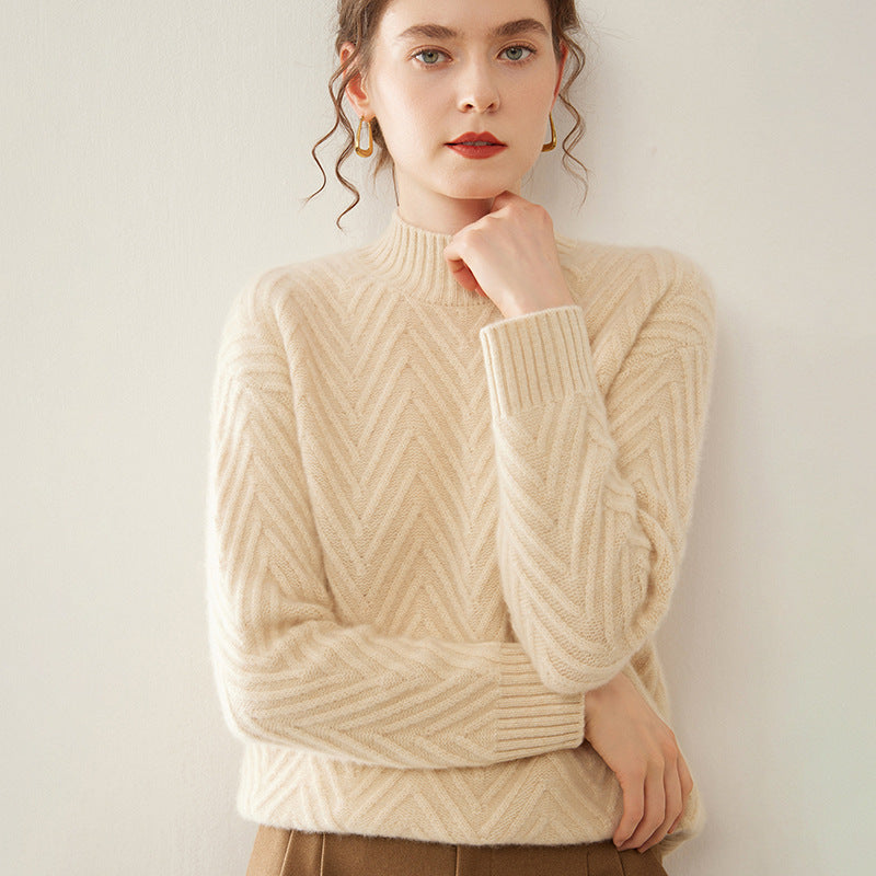 Maeve Women's Knitted Jumper - Cashmere-Blend Autumn-Weight