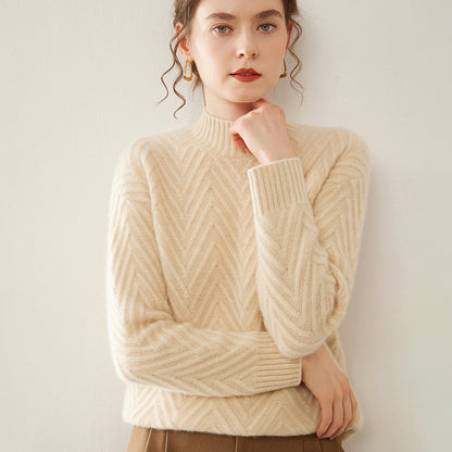 Maeve Women's Knitted Jumper - Cashmere-Blend Autumn-Weight