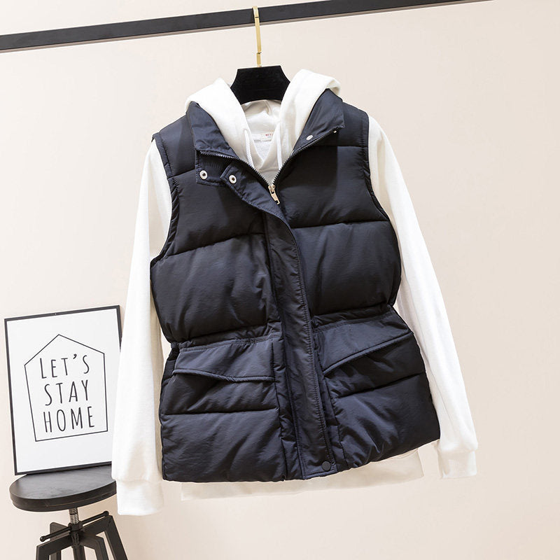 Maeve Women's Jacket - Zip-Up Sleeveless Cotton Relaxed-Fit