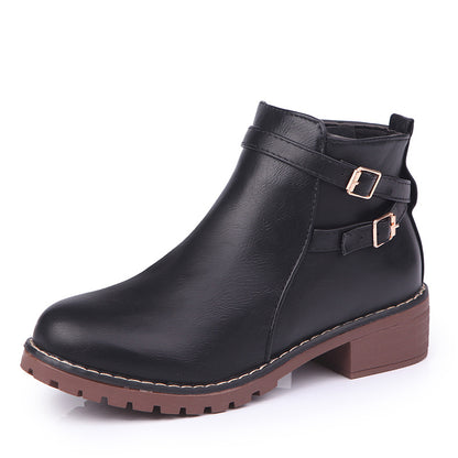Maeve & Co Women's Ankle Boots - Round Toe Leather
