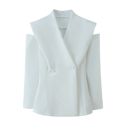 Maeve Women's Blazer - Tailored Acrylic-Knit Long-Sleeve Autumn-Weight