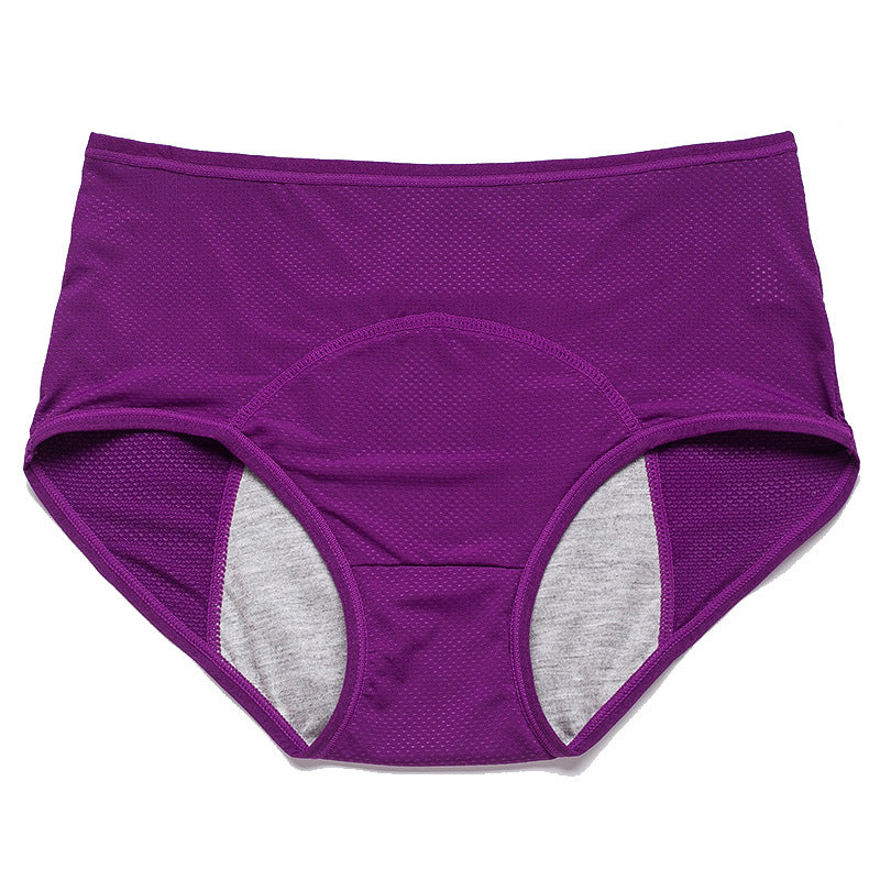 Period Underwear Women Leak Proof High Waist Briefs, Breathable Cotton, Absorbent