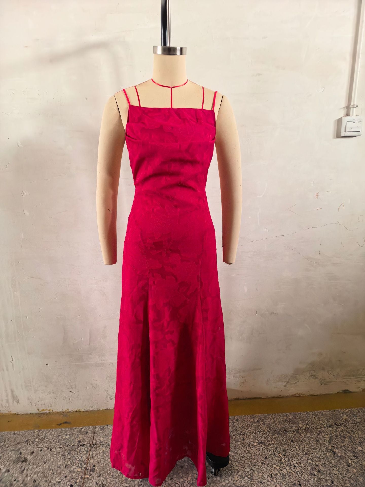 Women's Maxi Dress Lace, Backless, Strappy, Floor Length Evening