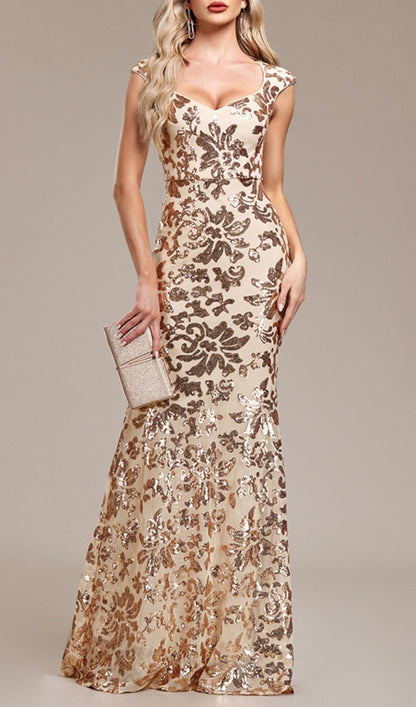 Maeve & Co Women's Gold Dress - Strapless Backless Maxi Party Gown