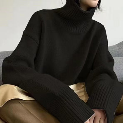 Maeve Women's Roll-Neck Jumper - Wool-Blend Long-Sleeve Autumn-Weight