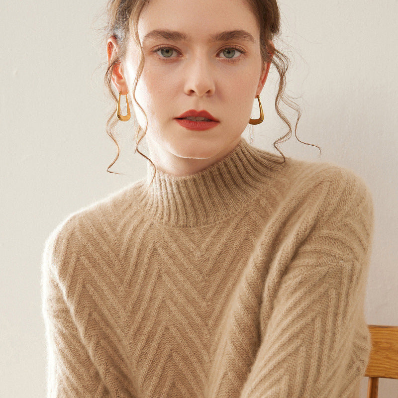 Maeve Women's Knitted Jumper - Cashmere-Blend Autumn-Weight