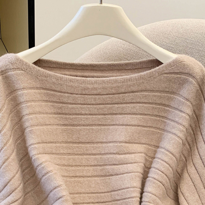 Maeve Women's Knitted Jumper - Long-Sleeve Relaxed-Fit Stretch