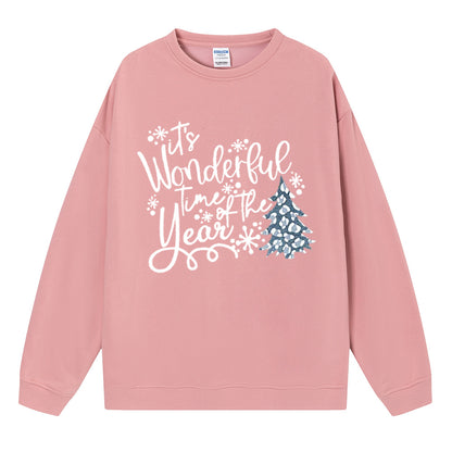 Maeve & Co Women's Christmas Jumper - Wonderful Time of the Year Slogan Sweatshirt