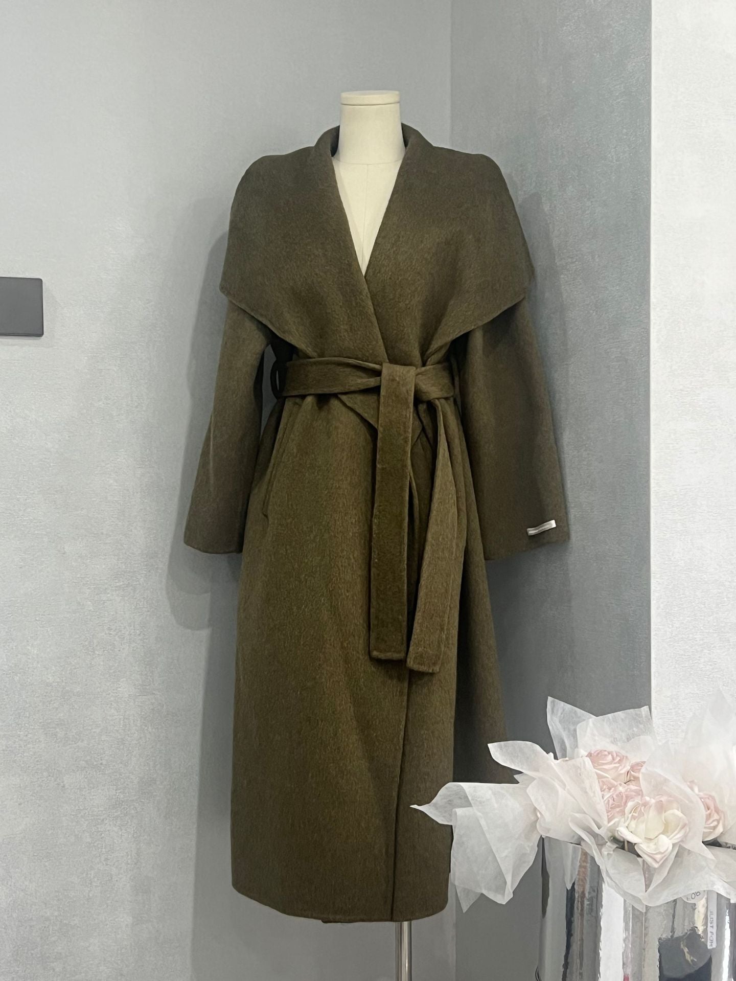 Maeve Women's Wool Coat - Longline Relaxed-Fit