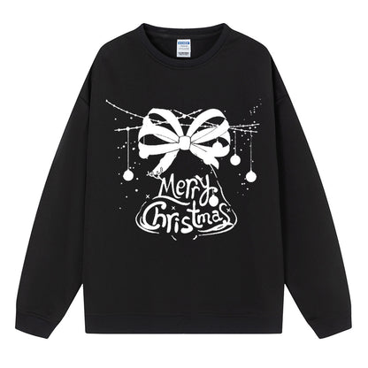 Maeve & Co Women's Christmas Jumper - Bow Merry Christmas Print Sweatshirt