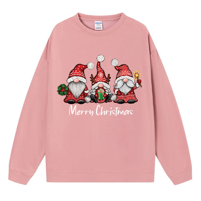 Maeve & Co Women's Christmas Jumper - Gnome Trio Print Sweatshirt