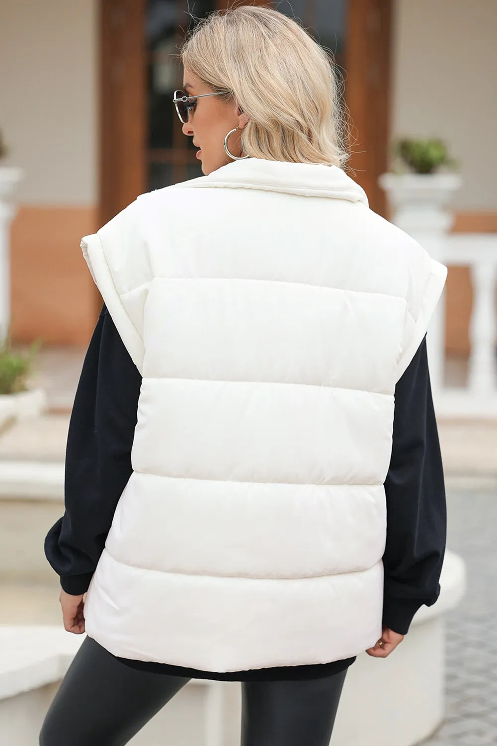 Maeve & Co Women's Puffer Gilet - Zip-Up Padded Vest with Pockets