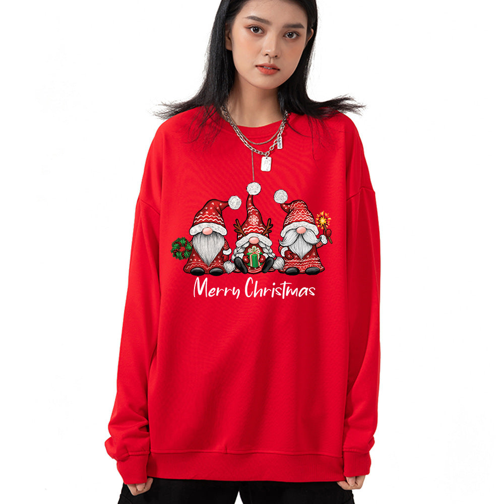 Maeve & Co Women's Christmas Jumper - Gnome Trio Print Sweatshirt