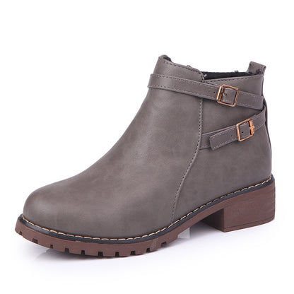 Maeve & Co Women's Ankle Boots - Round Toe Leather