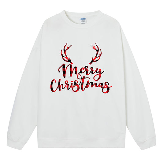 Maeve & Co Women's Christmas Jumper - Reindeer Merry Christmas Print Sweatshirt