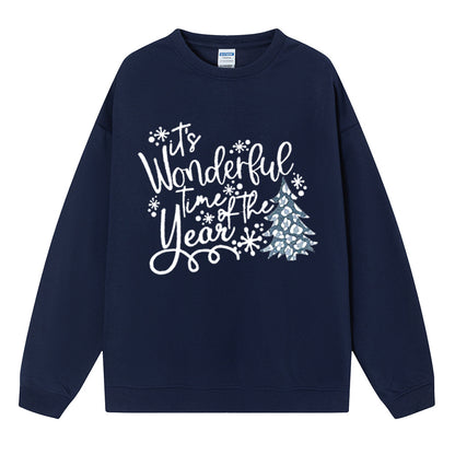 Maeve & Co Women's Christmas Jumper - Wonderful Time of the Year Slogan Sweatshirt