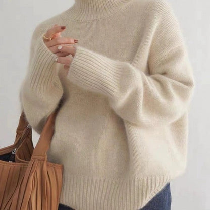 Maeve Women's Roll-Neck Jumper - Wool-Blend Long-Sleeve Autumn-Weight