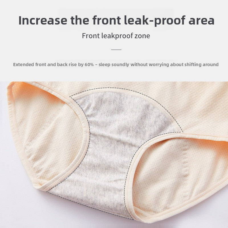 Period Underwear Women Leak Proof High Waist Briefs, Breathable Cotton, Absorbent