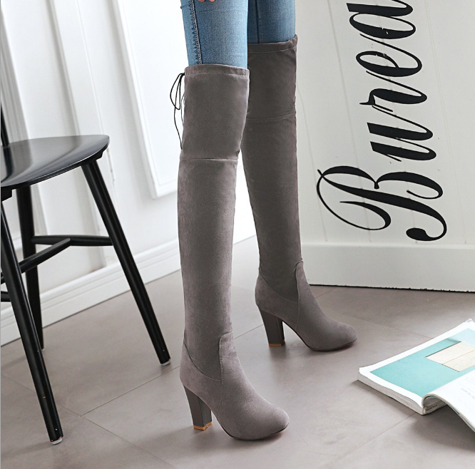 Maeve & Co Women's Knee High Boots - High Heel Pointed Toe